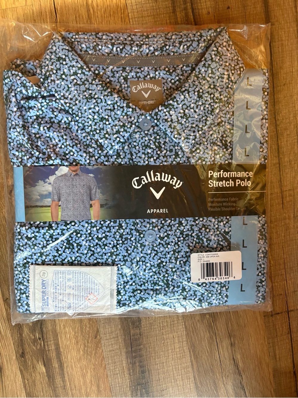 Callaway Men’s Blue Green Performance Polo